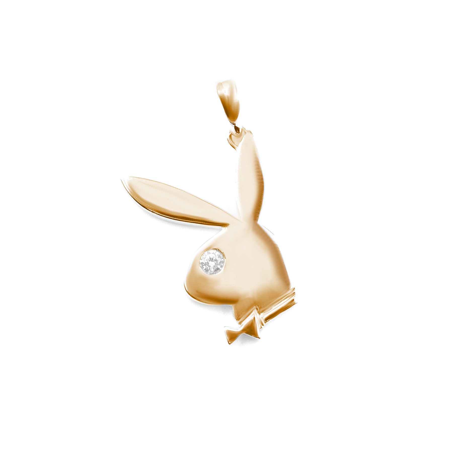 Elegant Playboy Pendant in gold adorned with sparkling diamonds, a perfect blend of luxury and style.