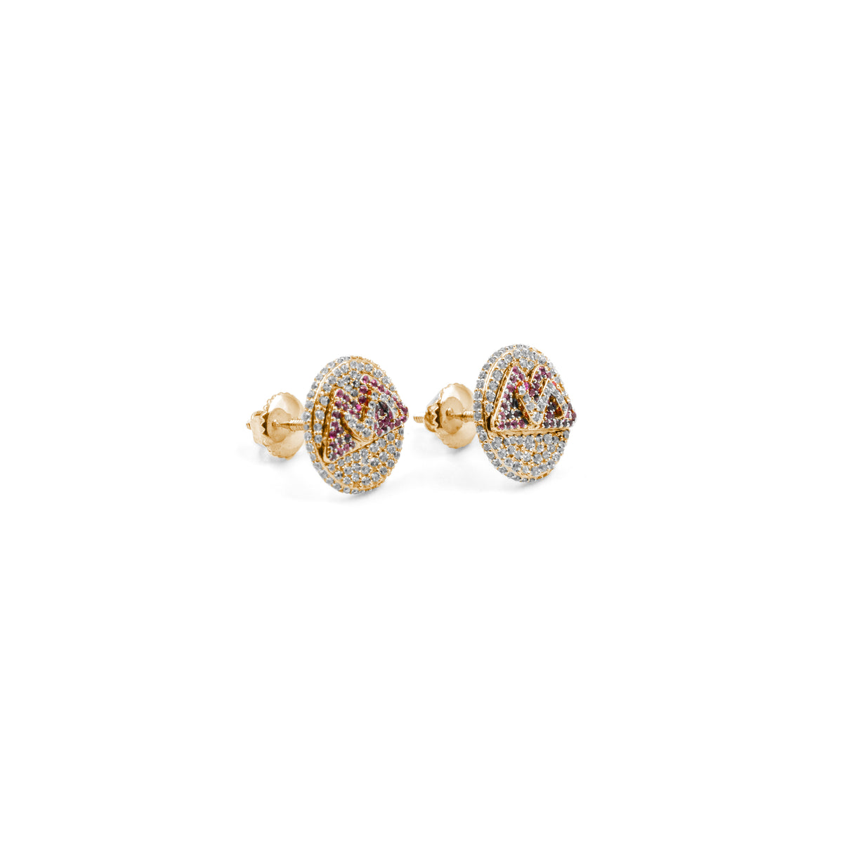 Luxurious S Diamond Earrings in gold, showcasing radiant diamonds in a modern design, ideal for adding a touch of glamour to any outfit.